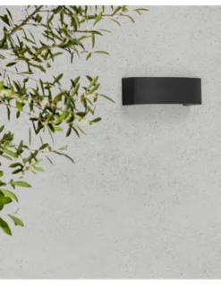 Aplique de exterior Ancora - Faro - Lámpara de pared en gris oscuro, IP44