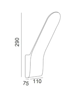 Aplique de exterior Andes – Mantra – Lámpara de pared IP65, LED 3000K
