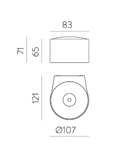 Aplique de exterior Ania - ACB - Luz de pared minimalista IP65
