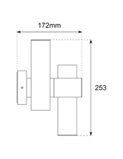 Aplique de exterior Asio - Conalux - Lámpara con 2 luces orientables