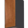 Aplique de exterior Beret – Mantra – Lámpara de exterior madera+gris oscuro, IP65
