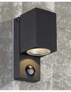 Aplique de exterior Cala - ACB - Proyector LED orientable con sensor de movimiento