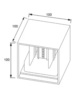 Aplique de exterior Cube - Conalux - Lámpara de pared cúbica