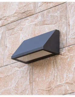 Aplique de exterior Dover - Iberlamp - Lámpara en antracita, luz inferior