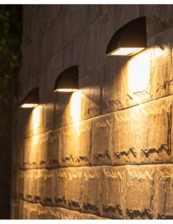 Aplique de exterior Dover - Iberlamp - Lámpara en antracita, luz inferior