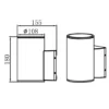 Aplique de exterior Fox - Iberlamp - Lámpara de aluminio antracita