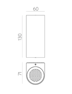 Aplique de exterior Nexo - ACB - Lámpara LED bidireccional IP65