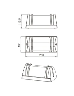 Aplique de exterior Pull - Iberlamp - Lámpara antracita, IP54