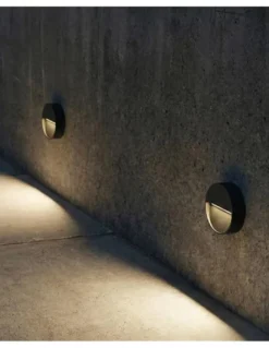 Aplique de exterior Spica - ACB - Lámpara LED circular para pared y señalización IP65