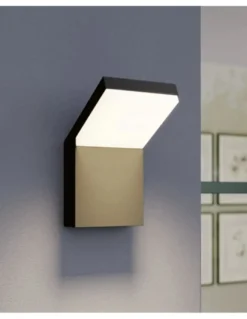 Aplique de exterior Tech - Conalux - Lámpara negra, LED regulable