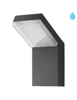 Aplique de exterior Tech - Conalux - Lámpara negra, LED regulable
