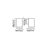 Aplique de exterior Thon 1L - Faro - Lámpara de pared gris LED, IP 55