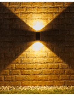 Aplique de exterior Tower - Iberlamp - Doble iluminación LED, acabado antracita