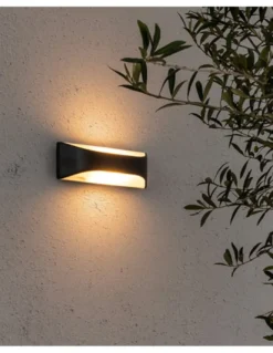 Aplique de exterior View - Faro - Lámpara de pared en gris oscuro, IP54