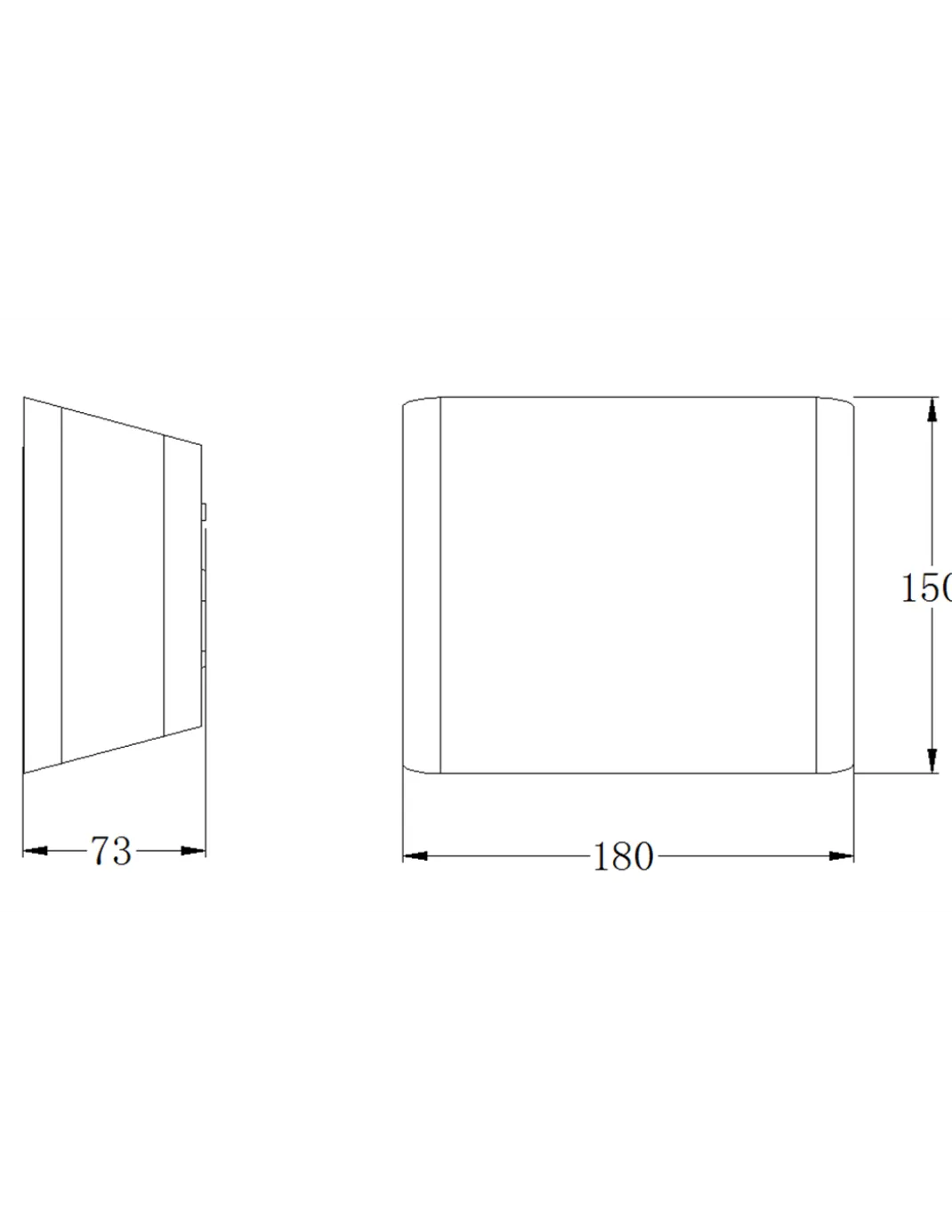 Aplique de exterior Zerouno - Iberlamp - Iluminación decorativa con ángulo regulable de luz