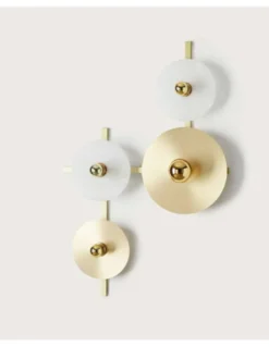 Aplique de pared Abby – Aromas – Lámpara de pared decorativa, Metal+Alabastro, LED 2700K