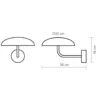Aplique de pared Absidiola - Luxcambra - Lámpara de cerámica blanca