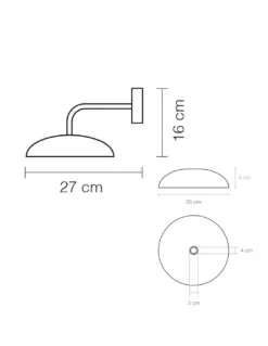 Aplique de pared Absidiola Plato - Luxcambra - Lámpara decorativa de cerámica