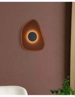 Aplique de pared Acustic - Mantra - Lámpara acústica de diseño orgánico, acabado café