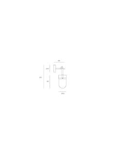 Aplique de pared Almon - Aromas - Lámpara decorativa de vidrio soplado y cuero, LED 2700K