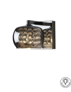 Aplique de pared Arián – Schuller – Lámpara decorativa, pantalla de cristal