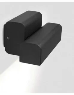 Aplique de pared Balic - Faro - Lámpara de exterior negra