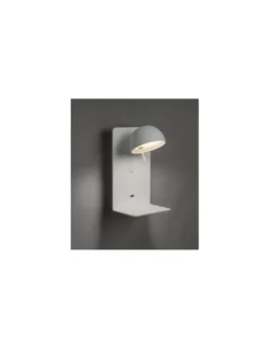 Aplique de pared Beddy - Bover - Lámpara de lectura orientable, bandeja y USB
