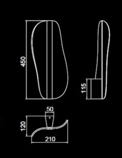 Aplique de pared Bianca – Mantra – Lámpara de pared decorativa, LED 3000K