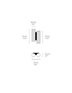 Aplique de pared Black Note - LZF
