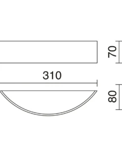 Aplique de pared blanco Deneb – Exo - Novolux Lighting