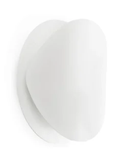 Aplique de pared blanco Ovo - Faro - Aplique orientable y decorativo, Ø 24 cm