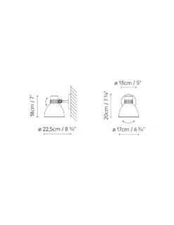 Aplique de pared Blux System W - Blux