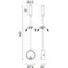 Aplique de pared Boavista – Mantra – Lámpara de pared con lector, Blanca, LED 3000K