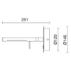 Aplique de pared Book - Novolux Lighting - Luz orientable LED