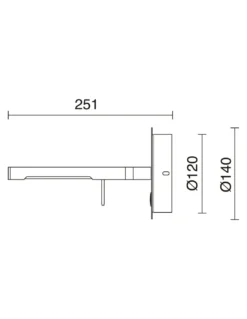 Aplique de pared Book - Novolux Lighting - Luz orientable LED