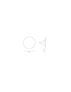 Aplique de Pared Bot - Aromas - Aplique decorativo en forma círculo negro mate Ø 29 cm, luz ambiente