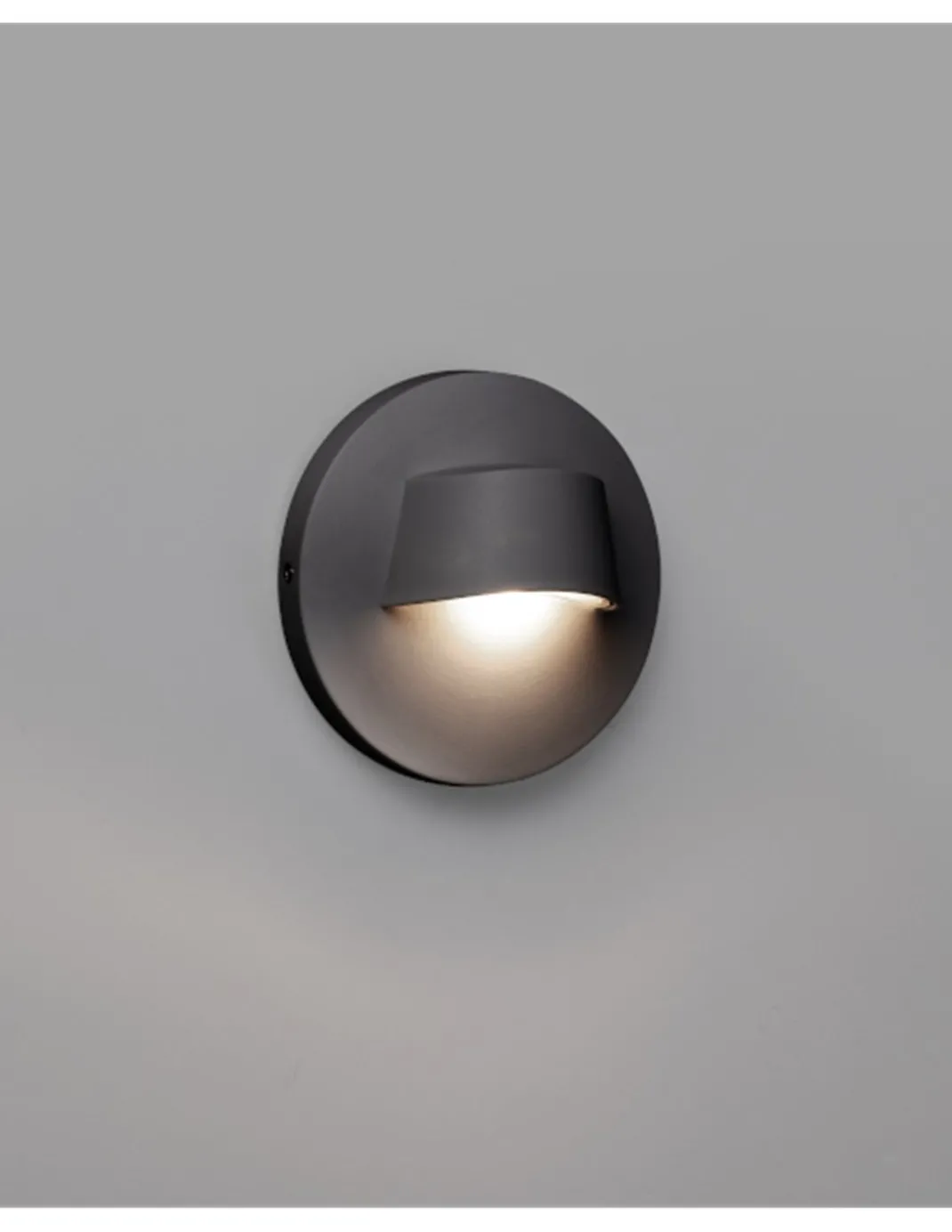 Aplique de pared Brow – Faro – Lámpara de exterior LED, acabado blanco o gris oscuro