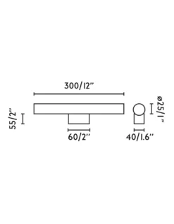 Aplique de pared Calma - Faro - Lámpara para espejo de baño o para iluminar cuadros