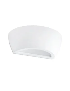 Aplique de pared Chera – Faro – Lámpara de yeso blanco, 24.5 cm