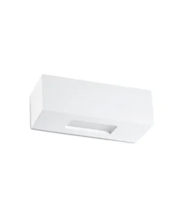 Aplique de pared Chera – Faro – Lámpara de yeso blanco, 22 cm