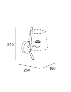 Aplique de pared Clip – LedsC4 – Lámpara de lectura negra con pantalla en 2 colores, LED 2700K+E27