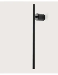 Aplique de pared Clock - Aromas - Lámpara de pared LED regulable, minimalista, negro mate