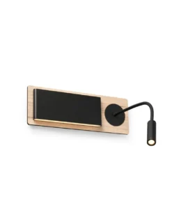 Aplique de pared con flexo LED con doble interruptor - Mood - Faro