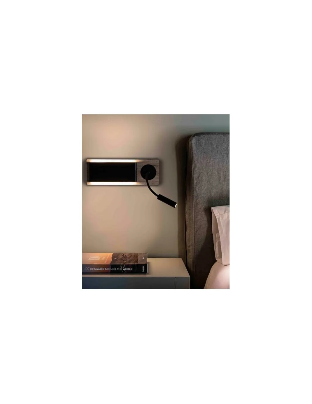 Aplique de pared con flexo LED con doble interruptor - Mood - Faro