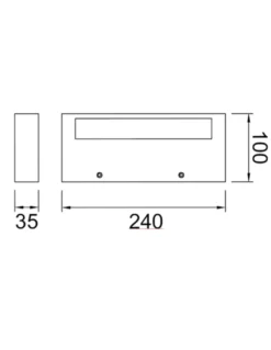 Aplique de pared Conil - Mantra - Lámpara LED lineal con luz indirecta