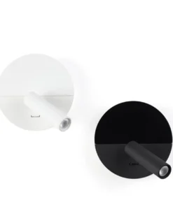Aplique de pared con lector Duas - Faro - Lámpara orientable con USB