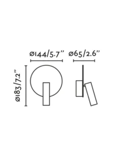 Aplique de pared con lector Duas - Faro - Lámpara orientable con USB