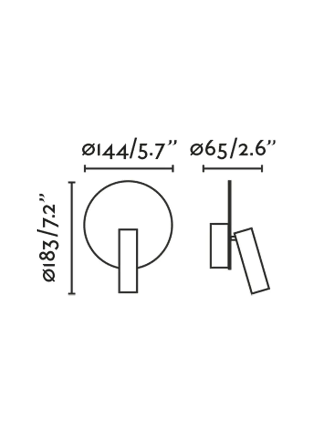Aplique de pared con lector Duas - Faro - Lámpara orientable con USB