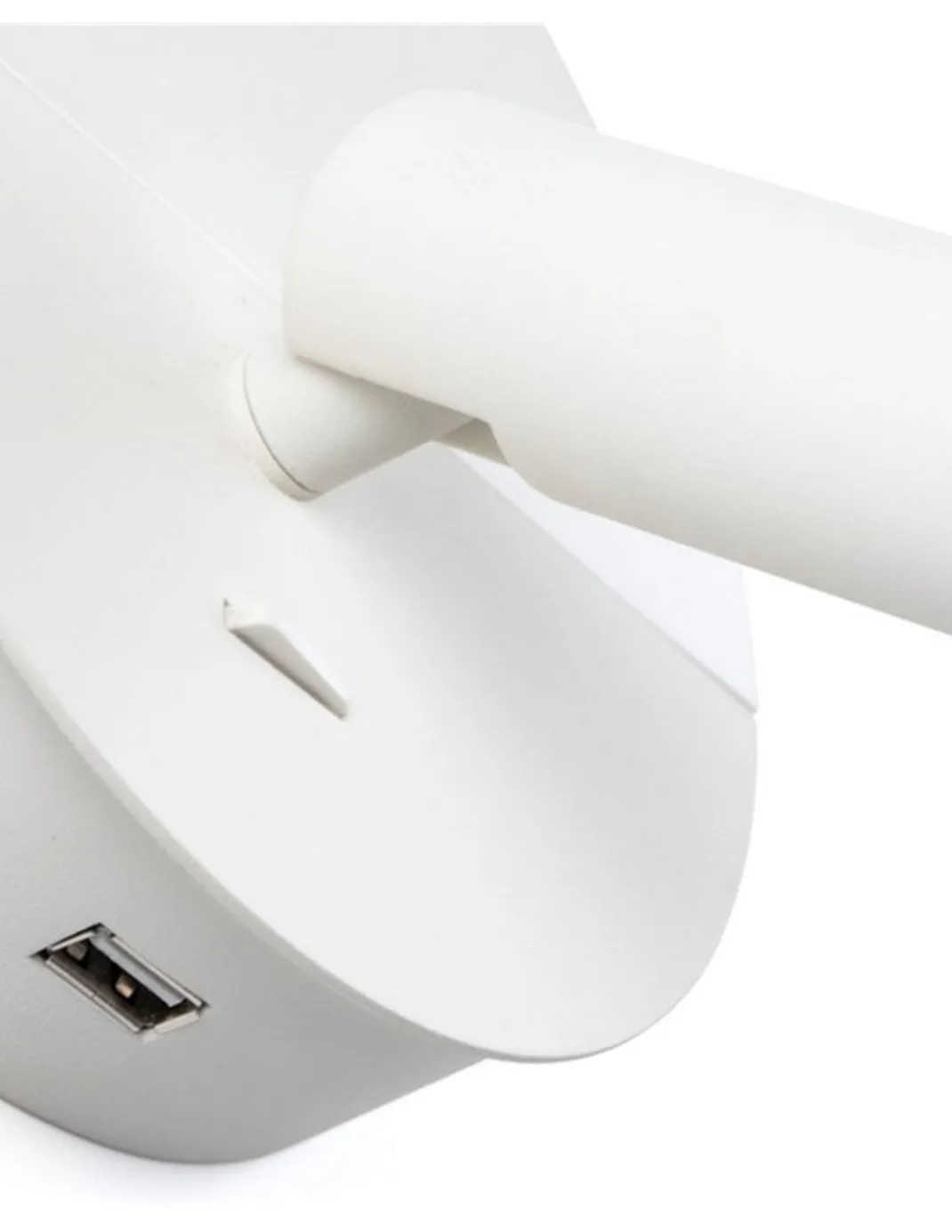 Aplique de pared con lector Duas - Faro - Lámpara orientable con USB