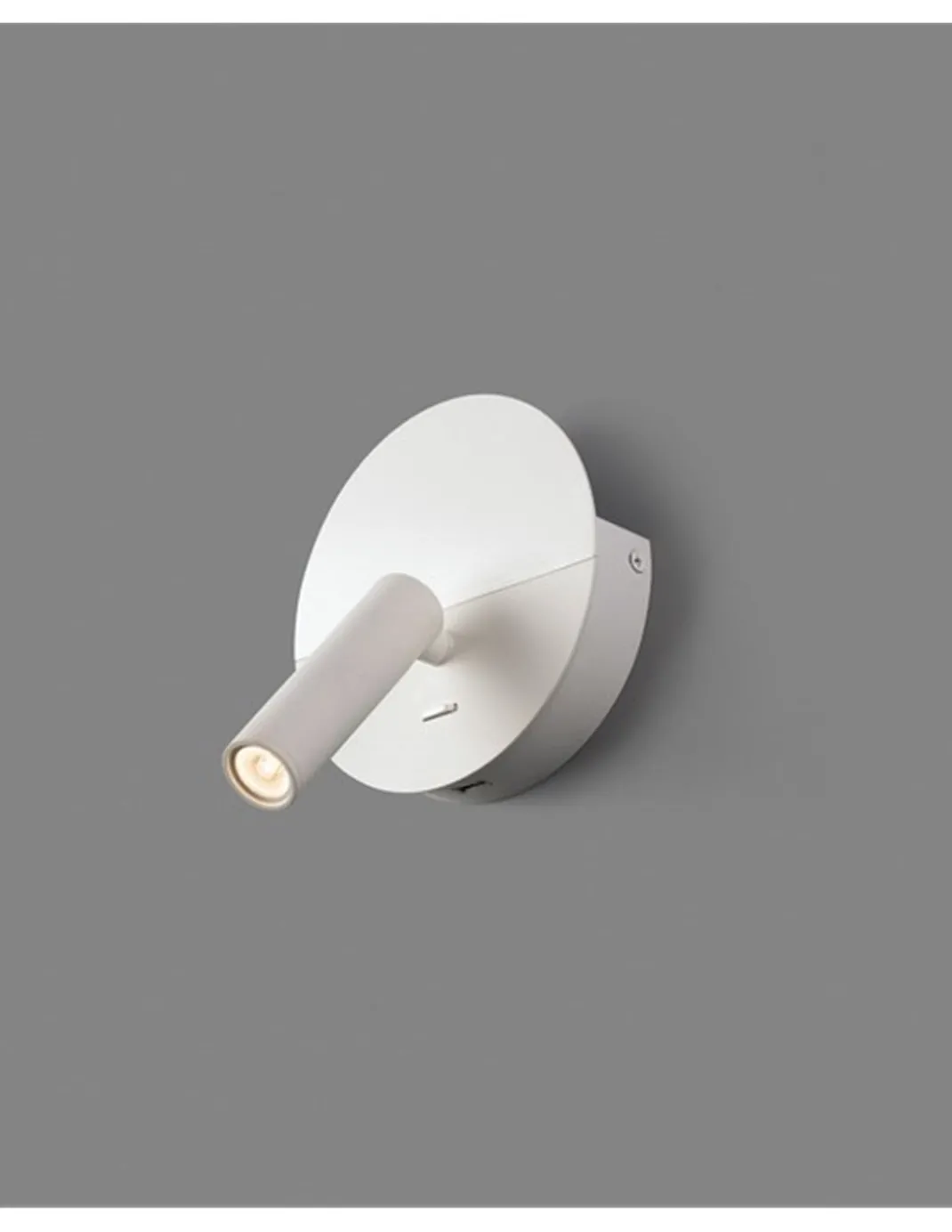 Aplique de pared con lector Duas - Faro - Lámpara orientable con USB